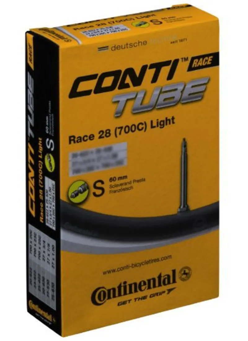 Continental Race 700x25-32c Tube with 60mm Presta Valve
