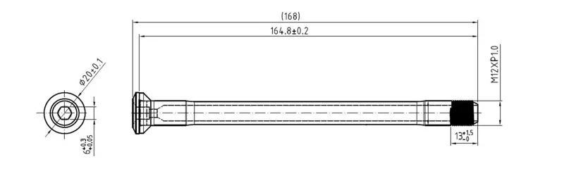 Specialized Aethos Rear Bolt Through Axle 12 x 142mm 168mm-1