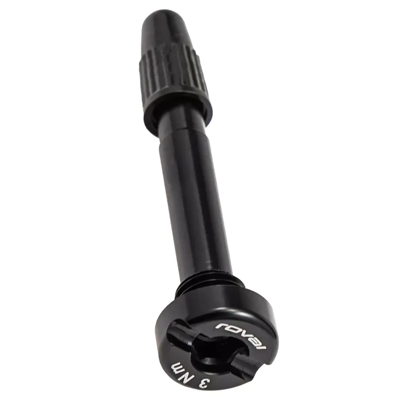 Roval Tubeless Valve Stem for Threaded Valve Hole in Black 37mm
