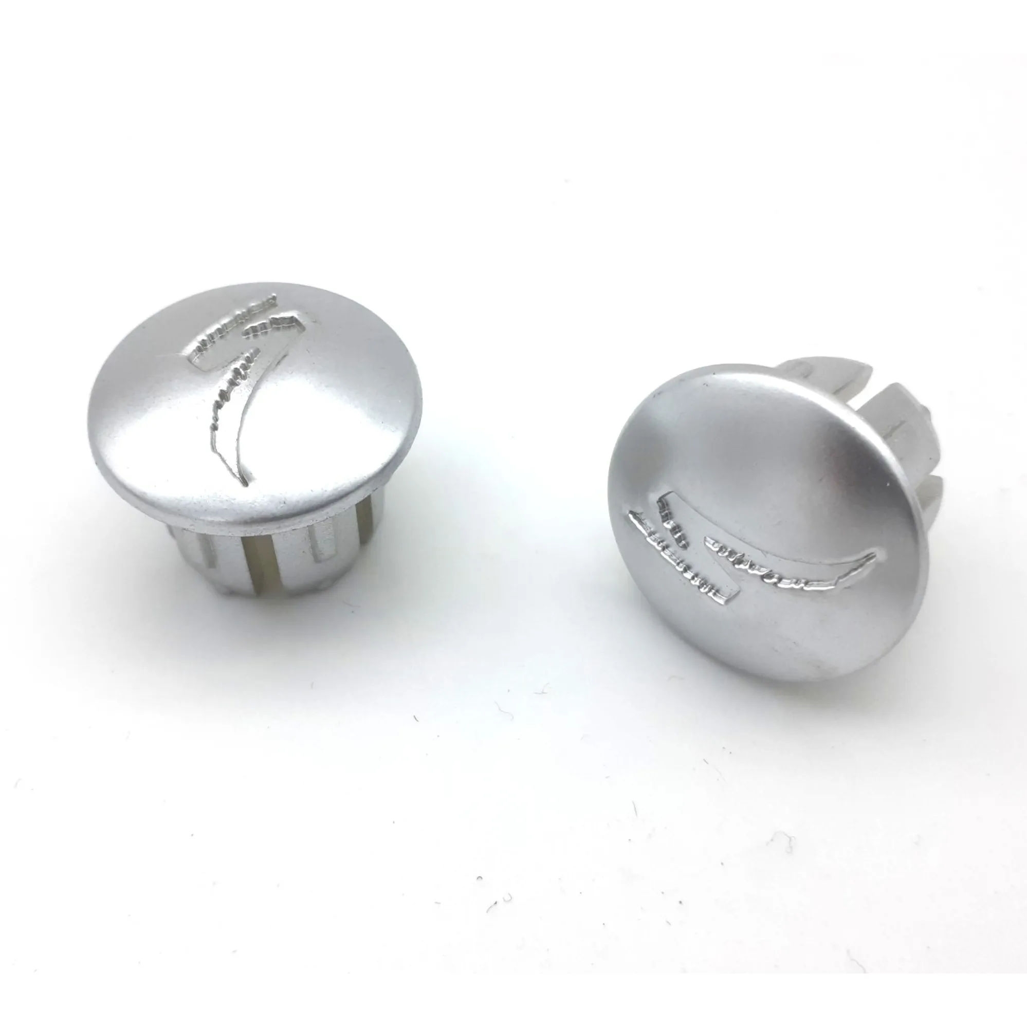 Specialized Bar Plugs for Road Bars in Silver
