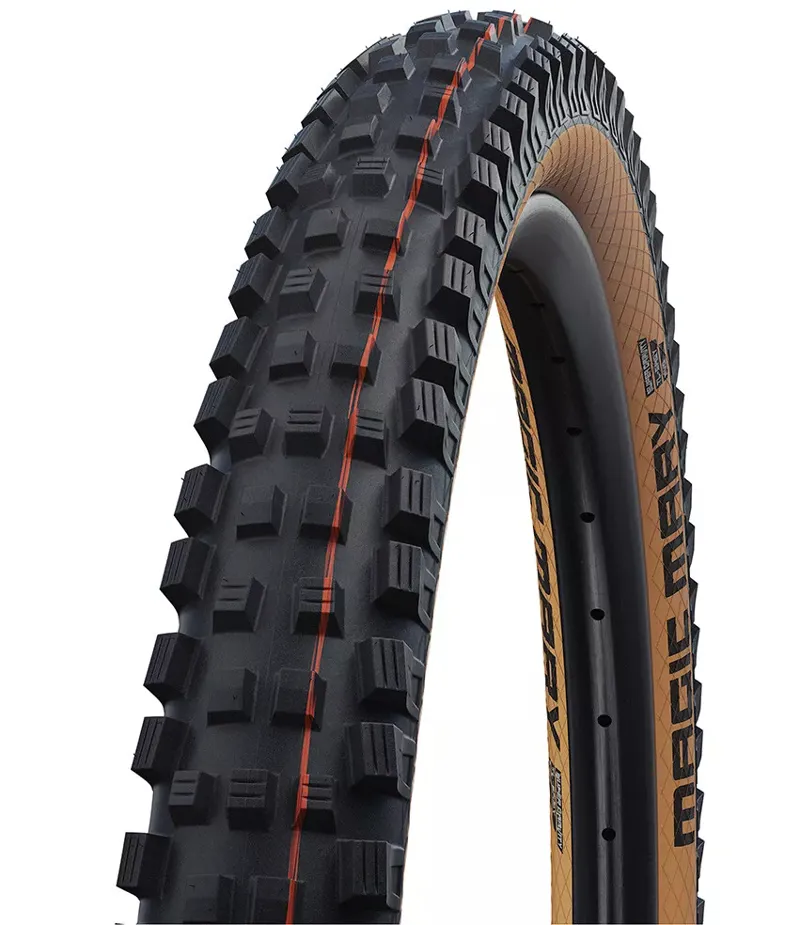 Schwalbe Magic Mary Evo Super Gravity Soft TLE 27.5x2.4 Folding Tyre in Bronze