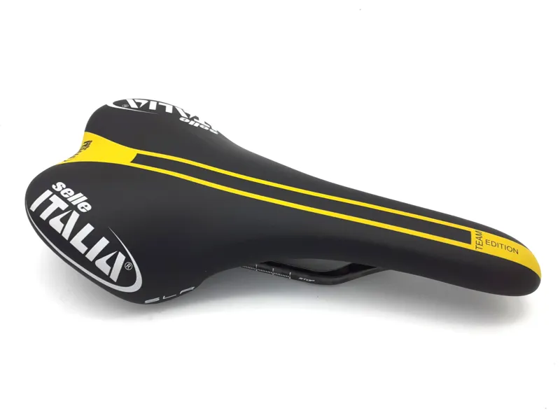 Selle Italia SLR Team Edition Carbon Saddle in Black with Yellow