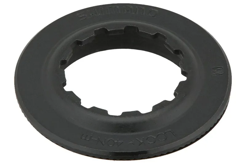 Shimano 105 Internal Disc Rotor Lockring in Black-1