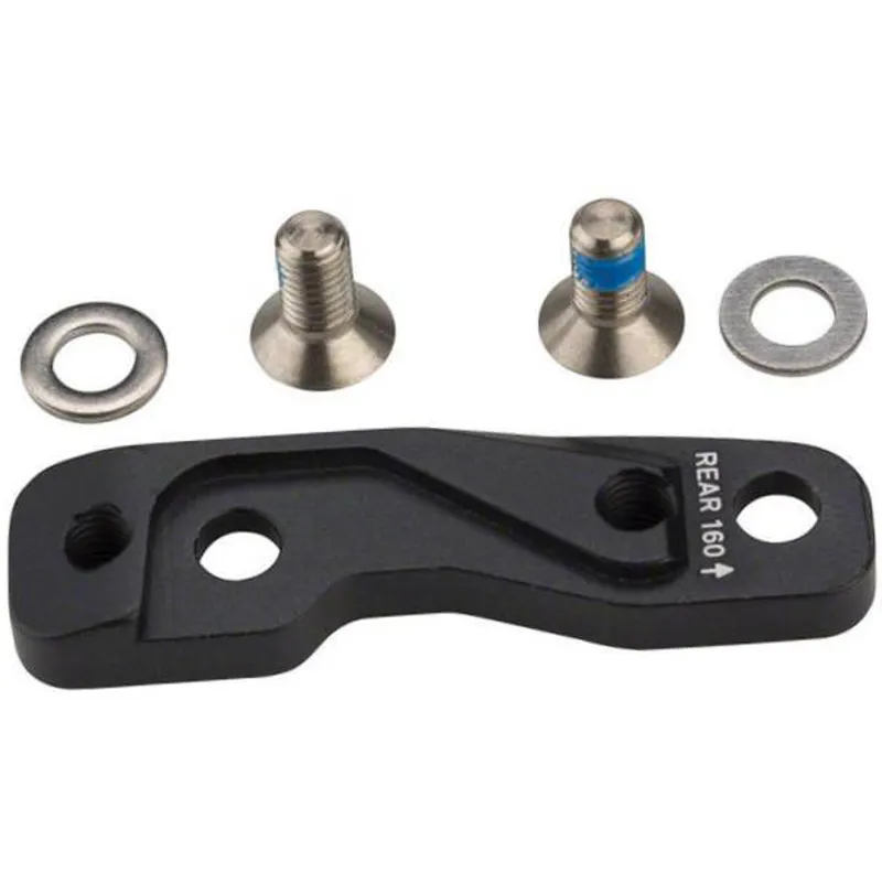 Sram Flat Mount Bracket for Rear 160mm Rotor Includes 2 Stainless Bolts