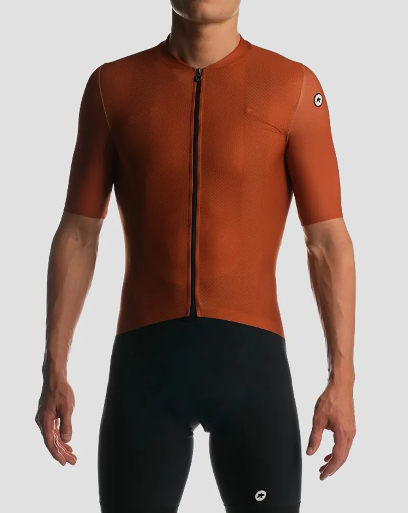 Assos Mille GT S11 Drylite Short Sleeve Jersey in Rusty Brown size Large-4