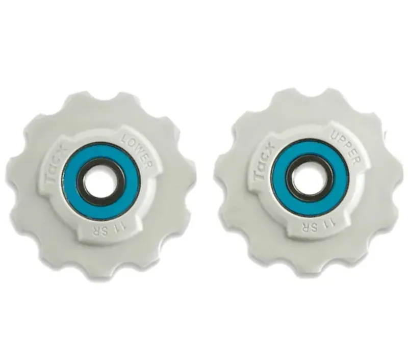 Tacx Ceramic Bearing 11 Tooth Jockey Wheels for Sram Road in Grey