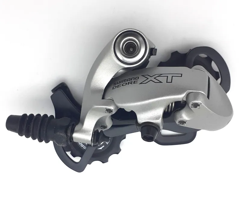 Shimano XT M750 Mega Speed Middle Cage Rear Derailleur in Silver NOS