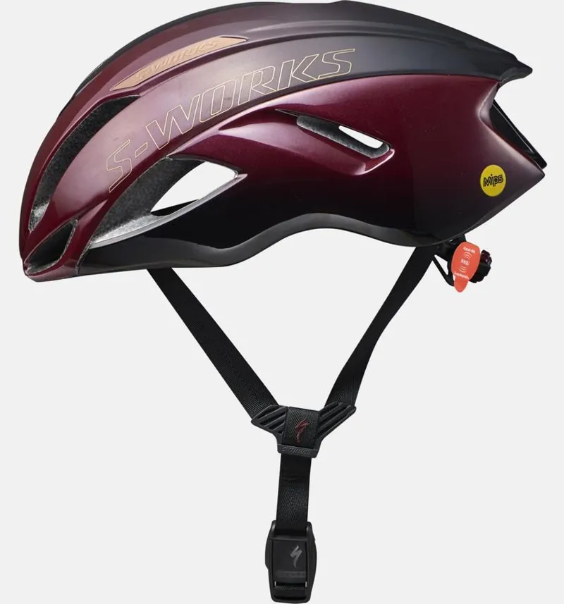 Specialized S-Works Evade Helmet With ANGI and MIPS in Maroon Black-2