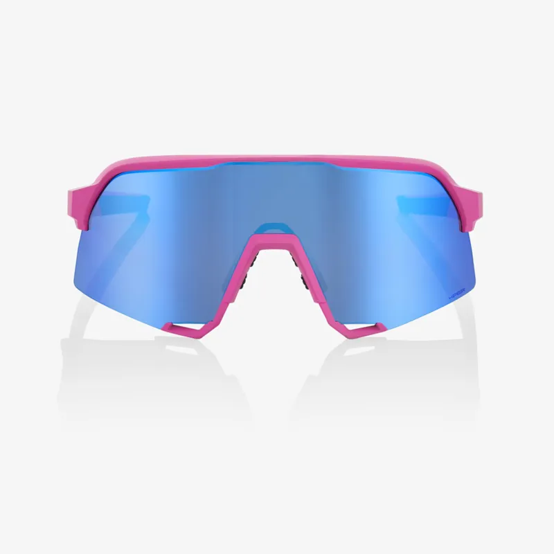 100percent S3 Matte Pink HiPER Blue Multilayer Mirror Lens-1