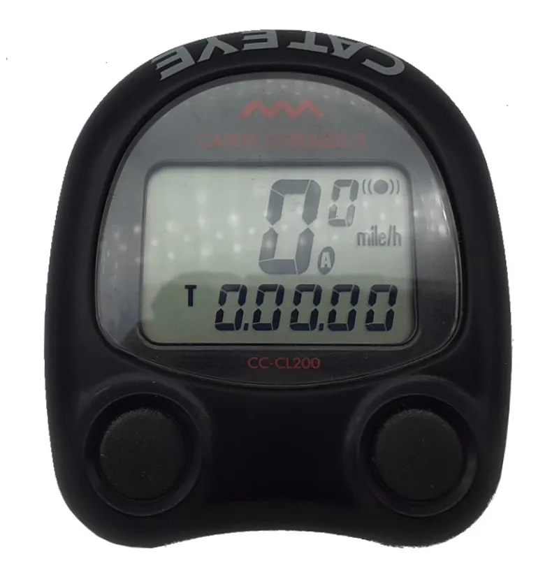 Cateye Cordless 2 Cyclo Computer in Black Shop Soiled