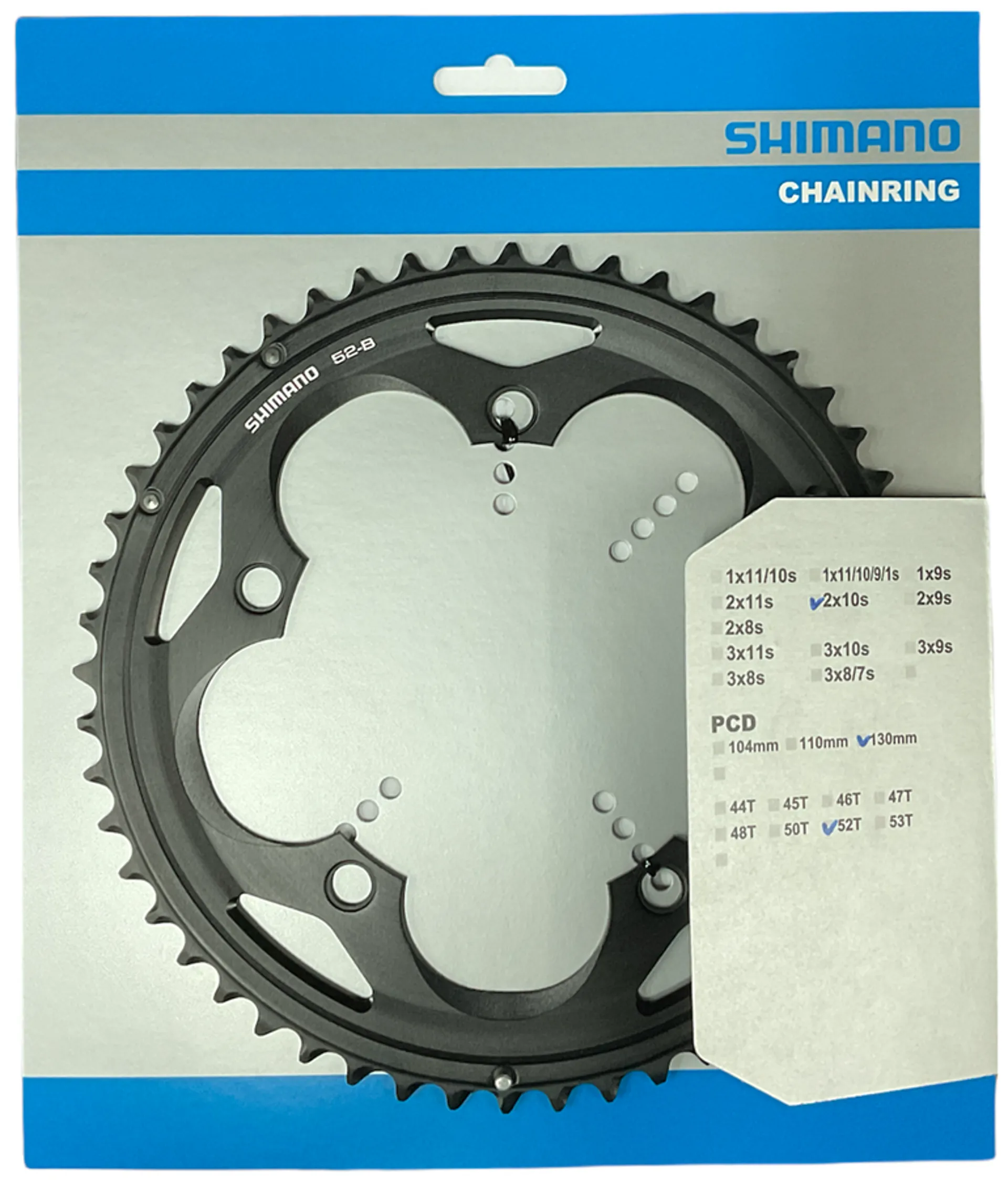 Shimano 105 5700 52 B Black Chainring