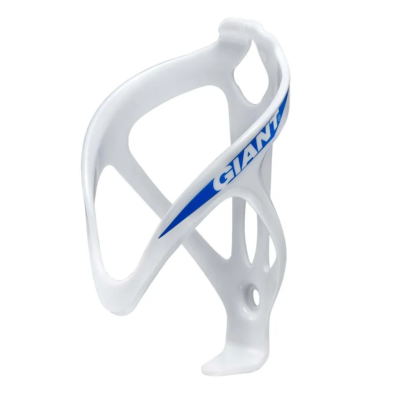 Giant Gateway Comp Bottle Cage in White with Blue