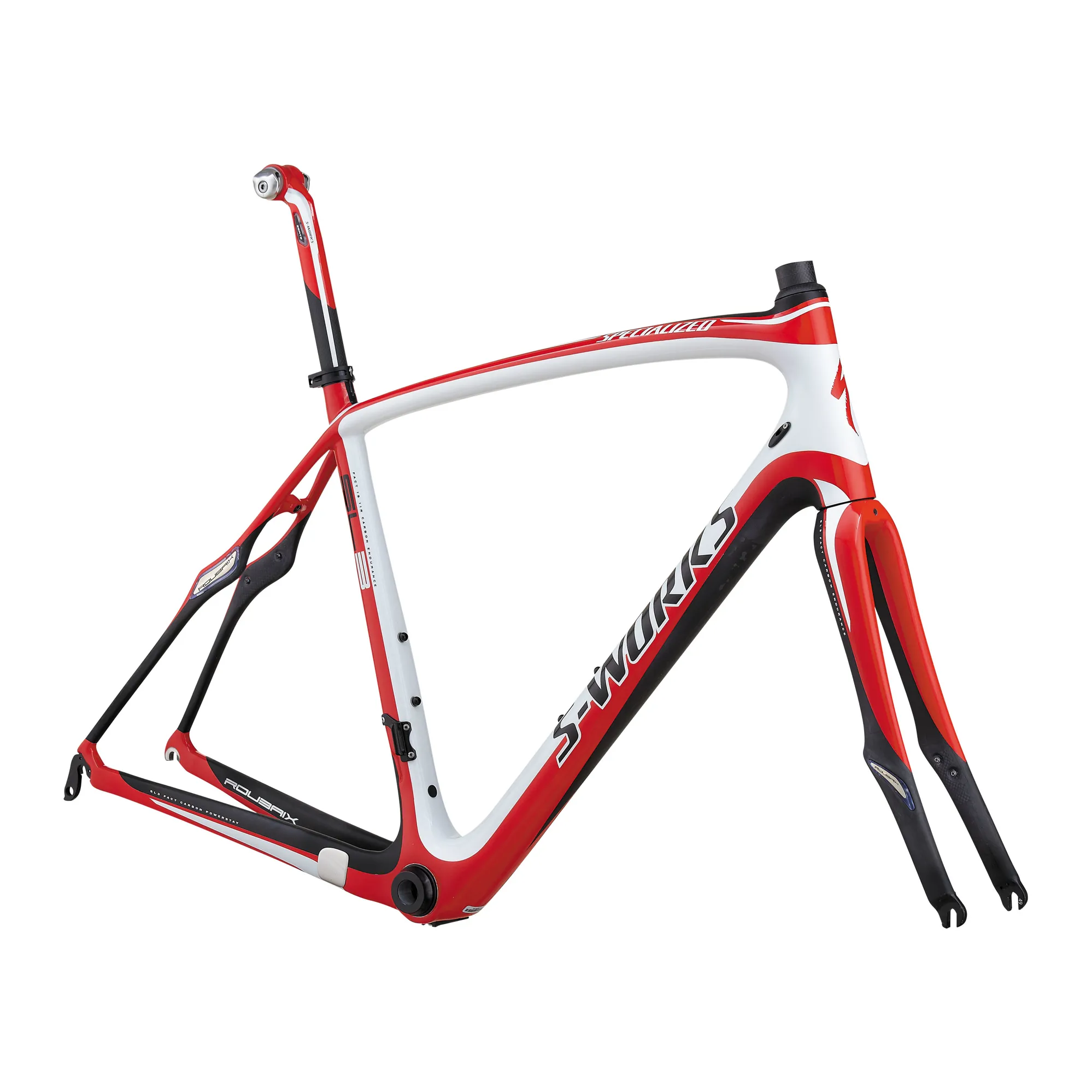 Specialized S-Works Roubaix SL3 Frame in White Red Size 54cm