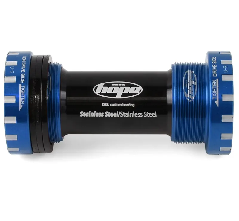 Hope Stainless Steel Road Shimano Bottom Bracket in Blue