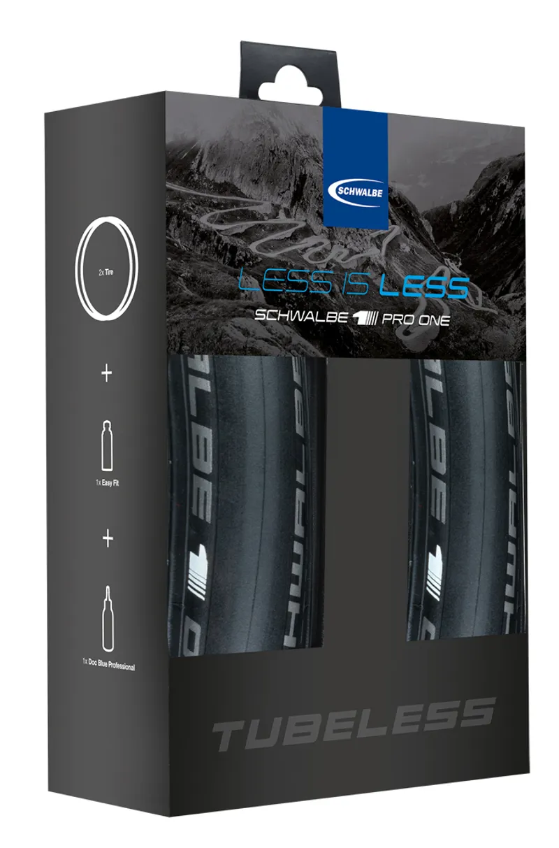 Schwalble Pro One MicroSkin TL-Easy Road Tyre 2 Pack Kit