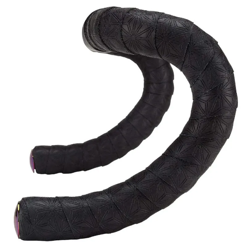 Supacaz Super Sticky Krush Black with Oil Slick Plugs