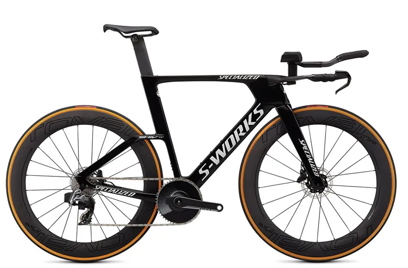 Specialized S-Works Shiv TT Disc - Gloss Tarmac Black/White-1