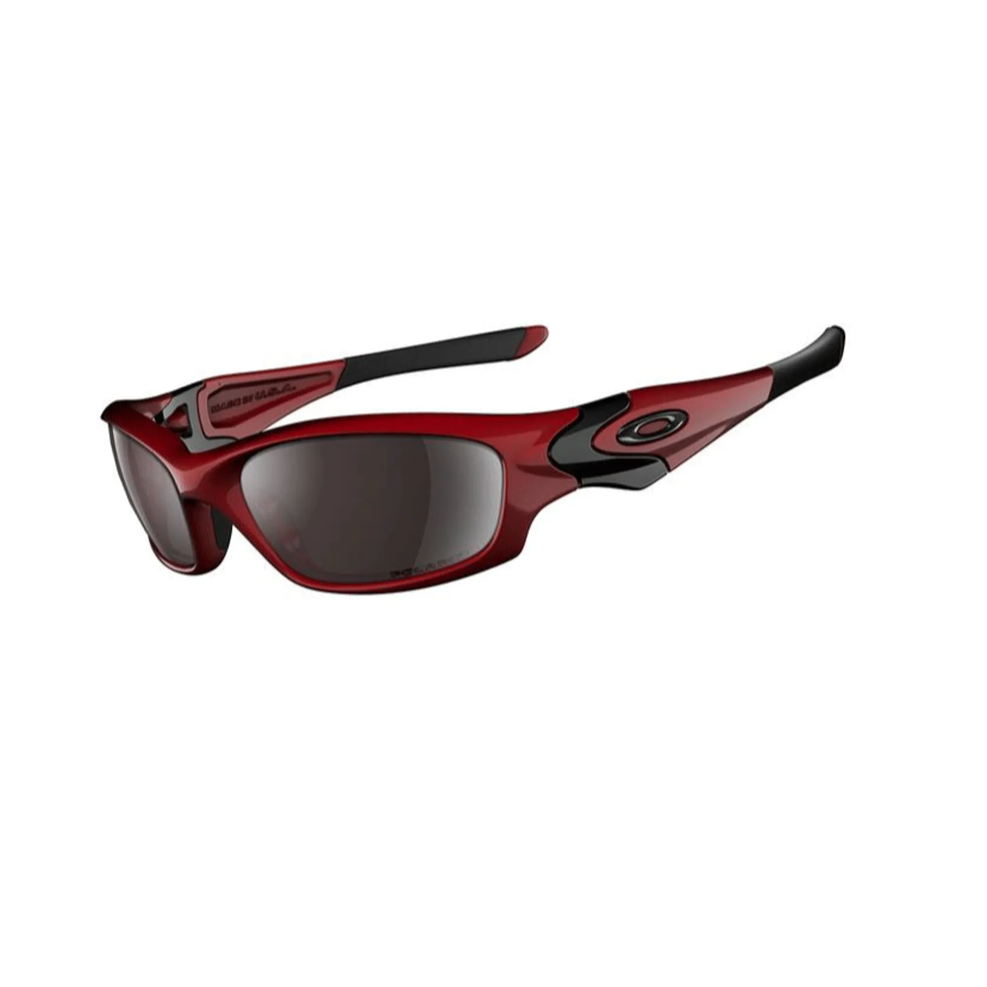 Oakley Straight Jacket Metallic Red OO Polarized Black Iridium