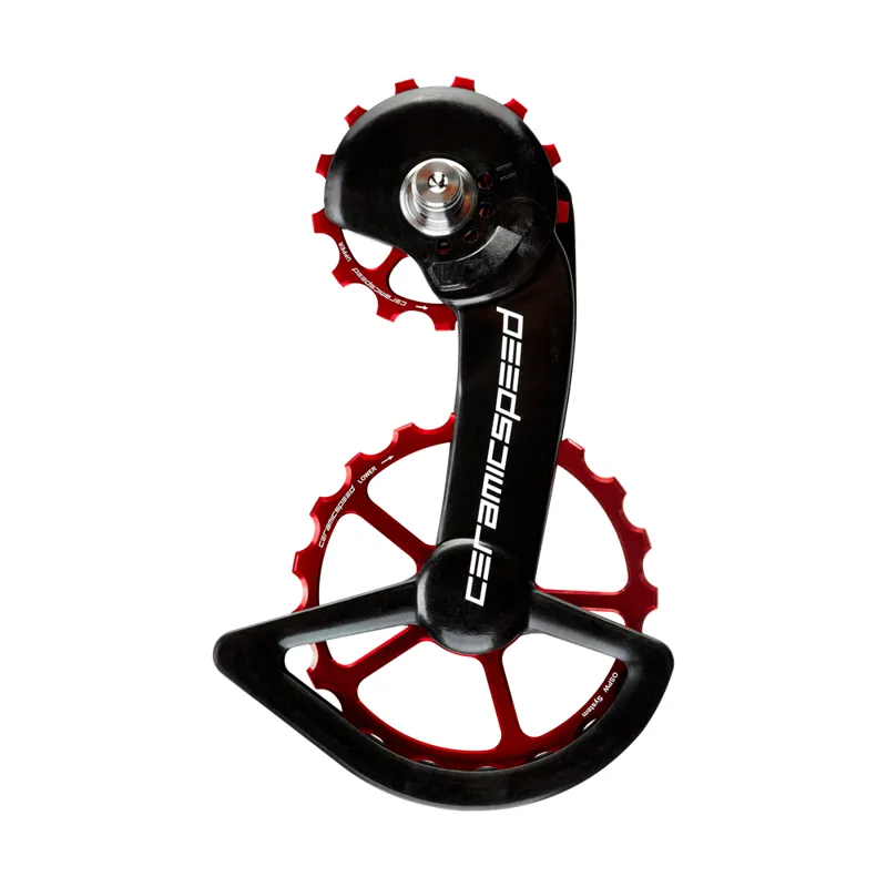 CeramicSpeed Oversize Pulley Wheels for Shimano 9200 in Red