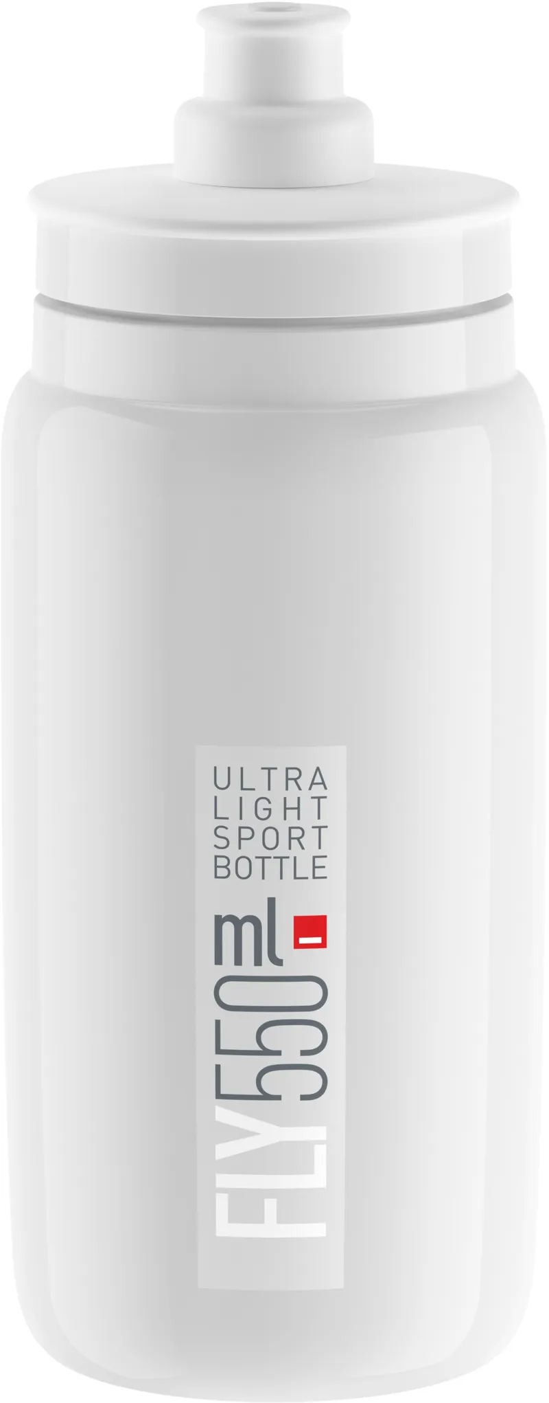 Elite Fly 550ml Water Bottle in White Grey