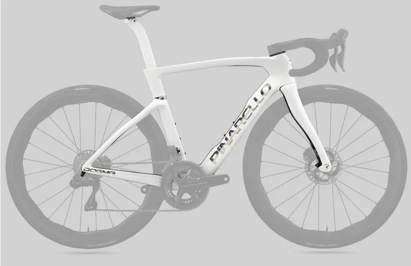 Pinarello Dogma F Disc Frame in G113 Edge Crystal White-4