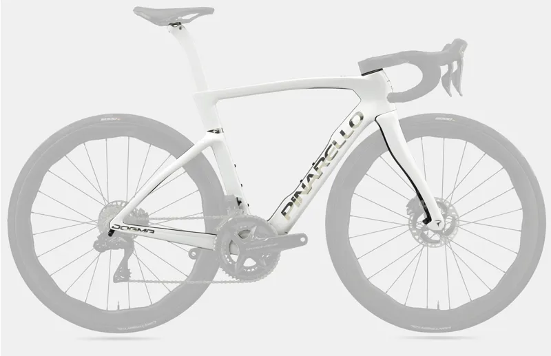 Pinarello Dogma F Disc Frame in G113 Edge Crystal White-2