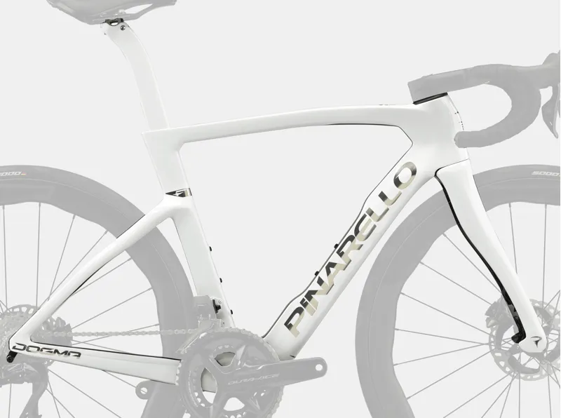 Pinarello Dogma F Disc Frame in G113 Edge Crystal White-1