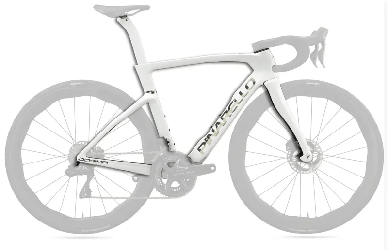 Pinarello Dogma F Disc Frame in G113 Edge Crystal White-10