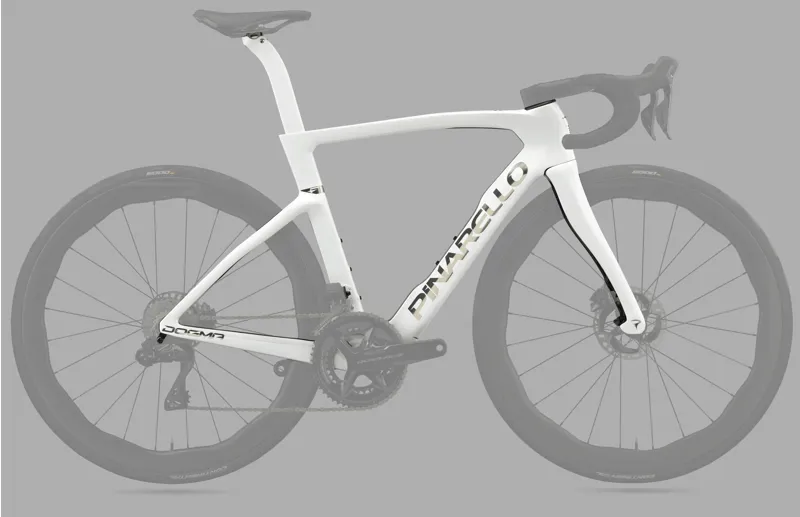 Pinarello Dogma F Disc Frame in G113 Edge Crystal White-5