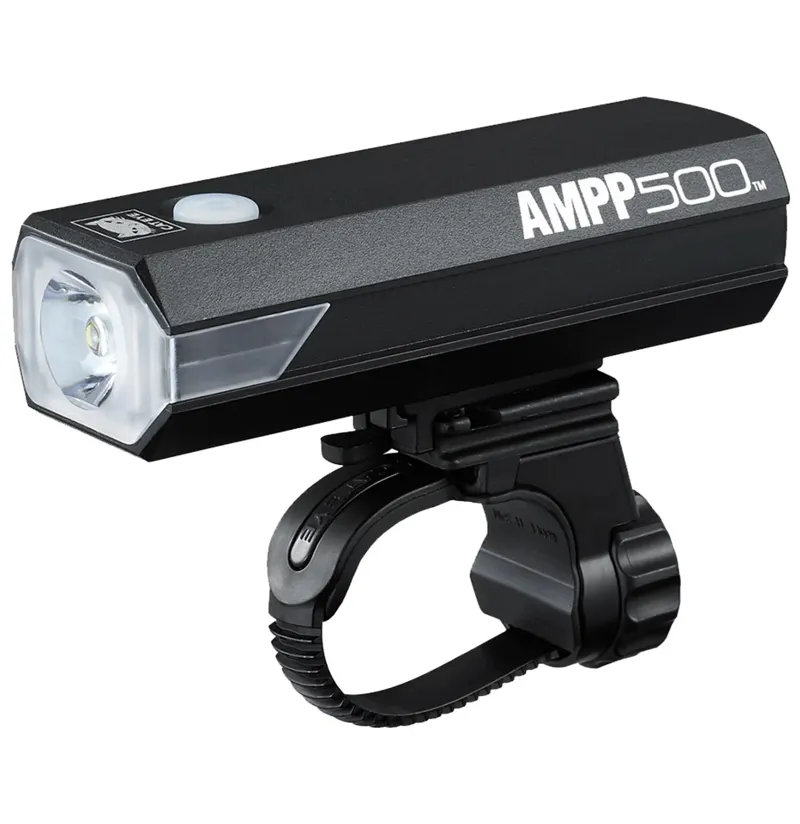 Cateye HL-EL085RC AMPP500 USB Front Light in Black