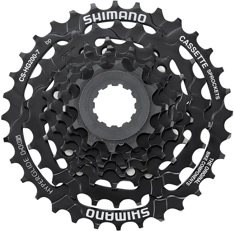Shimano  HG200 7 Speed Cassette in Black