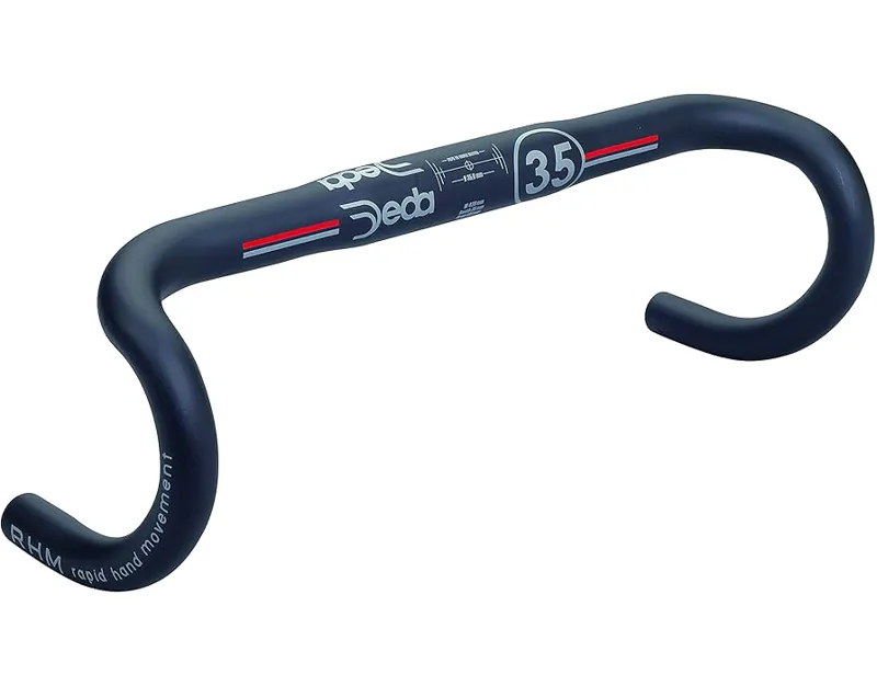 Deda M35 Aluminium Bars in Black Size 46cm O-to-O