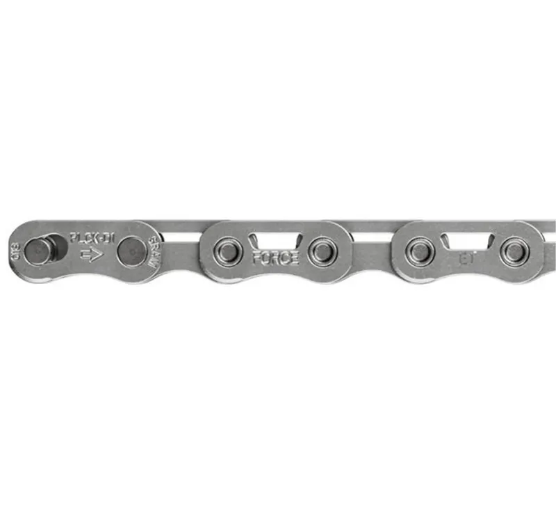 Sram Force E1 12/13 Speed Flattop Chain With Powerlock In Silver