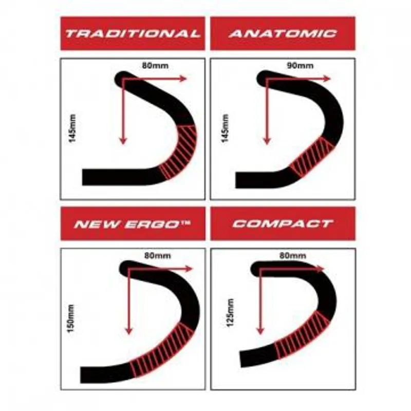 FSA Omega Anatomic Aluminium Bars in Black Size 40cm-1