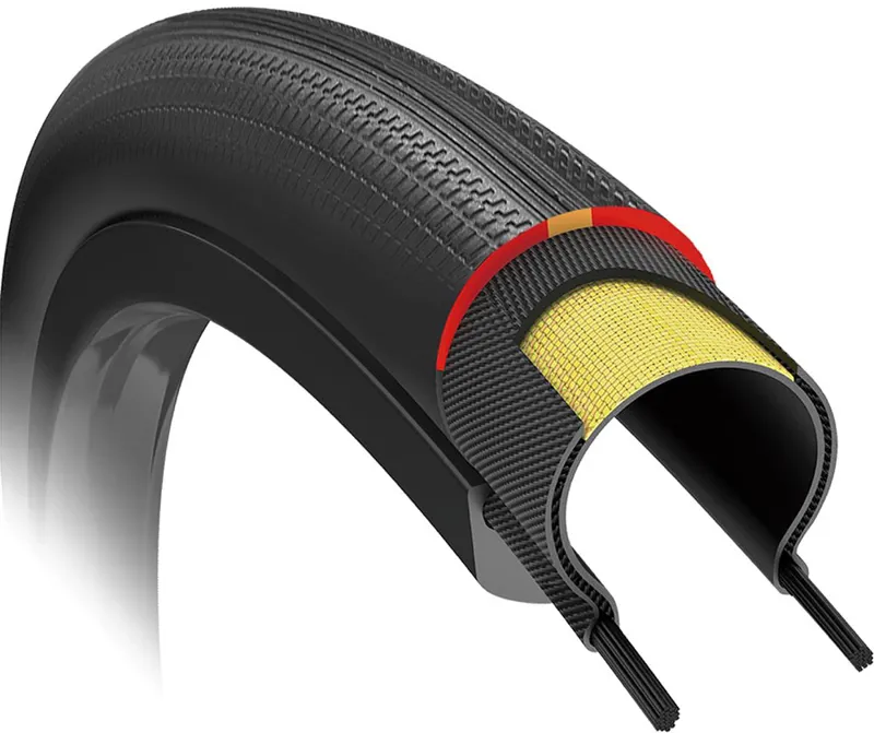 2020 Giant Gavia Fondo 1 Tubeless Road Bike Tyre in Black-3