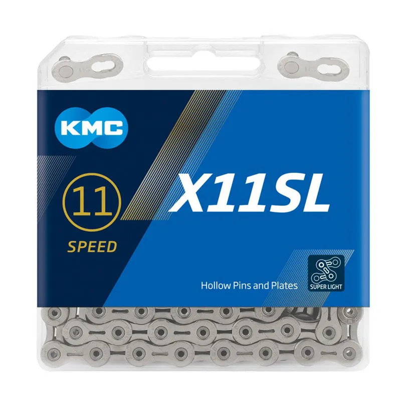 KMC X11-SL 11 Speed 118 Link Chain in Silver-1