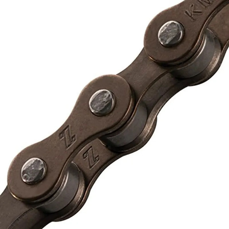 KMC Z410 Silent 1/2 x 1/8 Single Speed Chain in Brown Without Joining Link