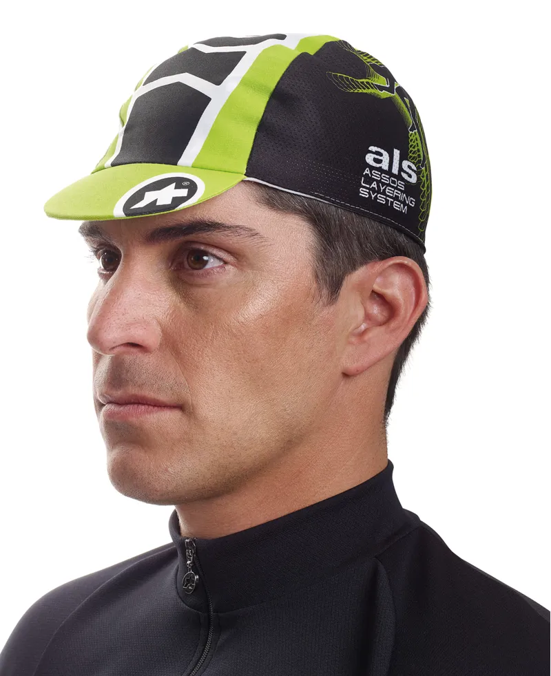 Assos milleCap evo8 in Piton Green-1