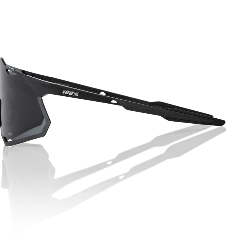 100Percent Hypercraft XS in Matt Black with Black Smoke Lens-2