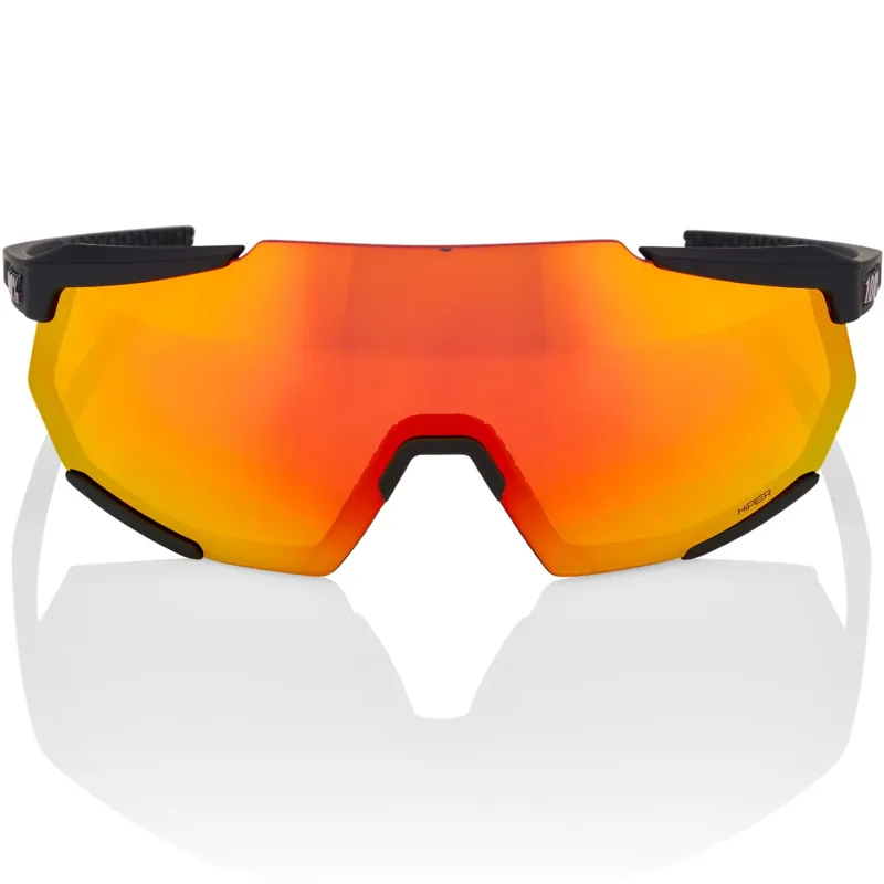 100Percent Racetrap 3.0 in Soft Tact Black with HiPER Red Mirror Lens-1