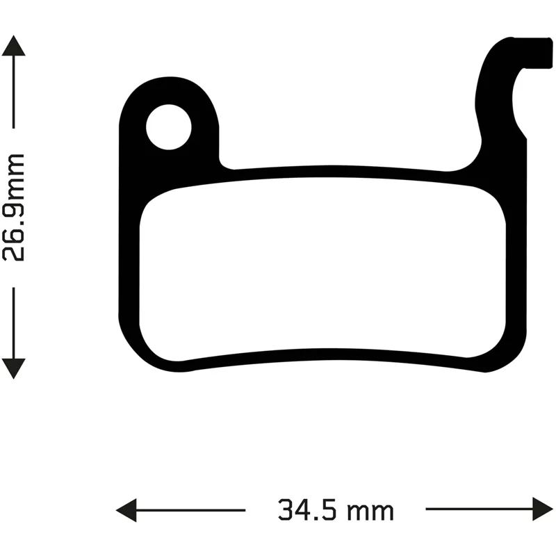 Aztec Shimano M965 XTR/M966 Organic Disc Brake Pads in Gold-2