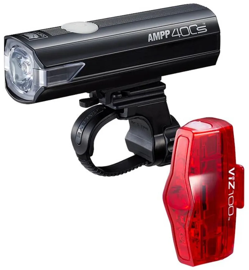 CatEye AMPP 400S / VIZ 100 Bike Light Set with USB-C