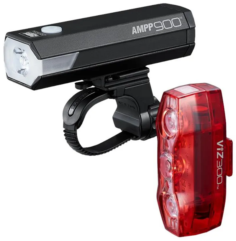 CatEye AMPP 900 / VIZ 300 Bike Light Set with USB-C