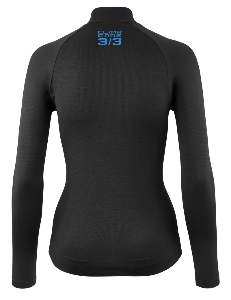 Assos Womens P1 Winter Long Sleeve Base Skin Layer in Black-3