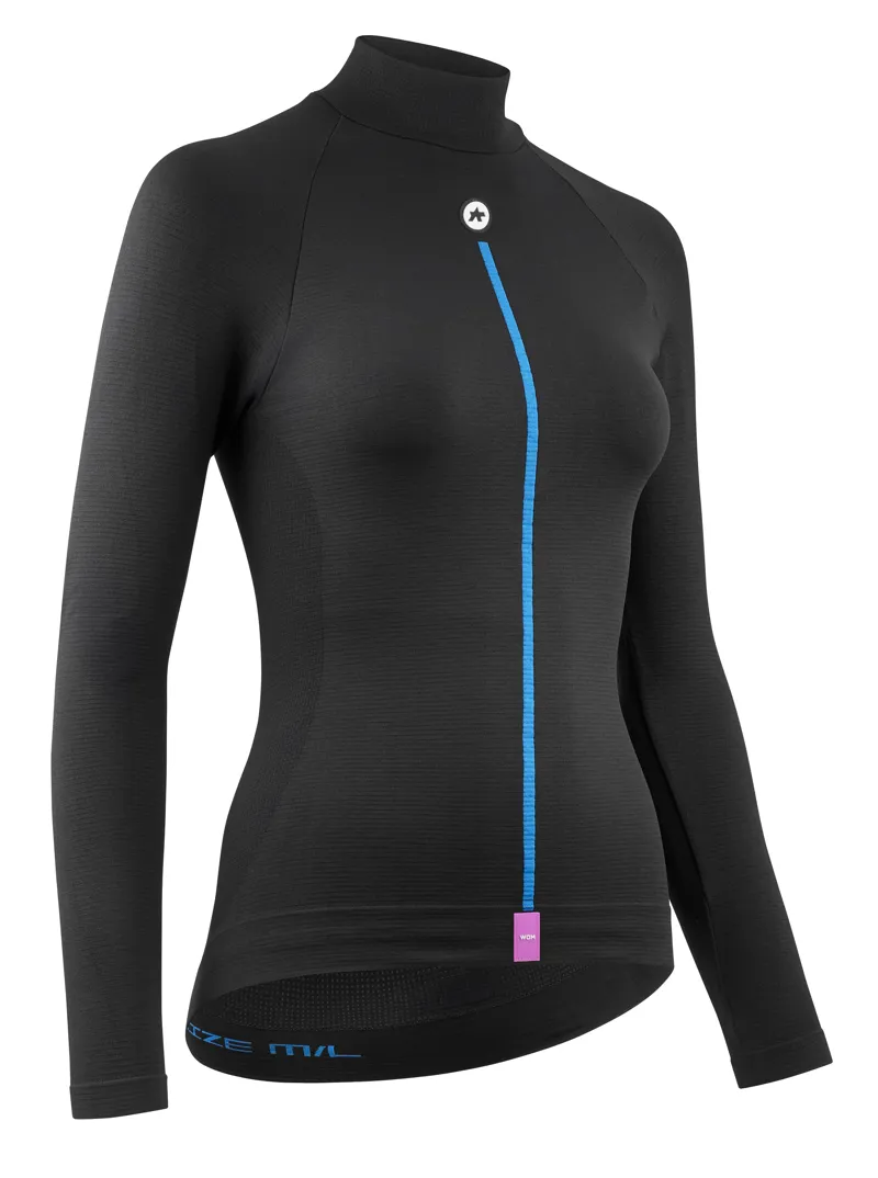 Assos Womens P1 Winter Long Sleeve Base Skin Layer in Black-1
