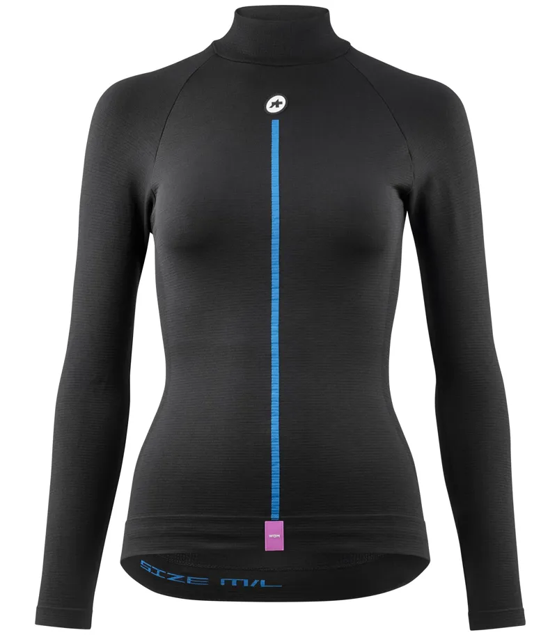 Assos Womens P1 Winter Long Sleeve Base Skin Layer in Black