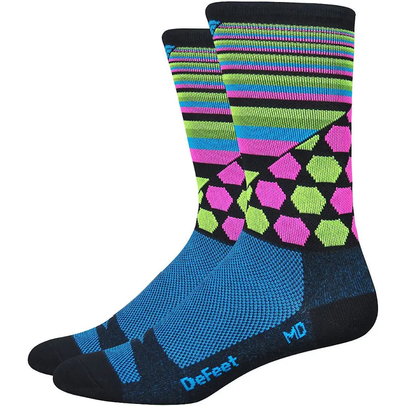 DeFeet Aireator 6inch Cosmic Blue/Pink/Green size Large