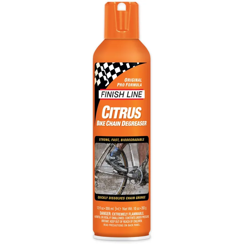 Finish Line Citrus Chain Degreaser in 12oz Spray