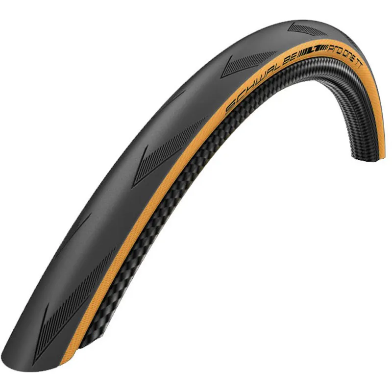 Scwalbe Pro One TT Evo Folding Tubeless Tyre with Classic Tan Sidewall-1