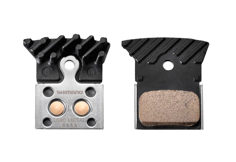 Shimano BR-RS805 L04C Metal Pads with Cooling Fin  and  Spring